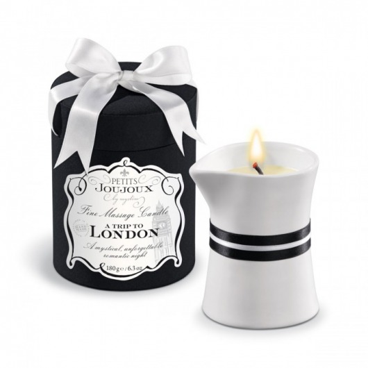 Массажное масло в виде большой свечи Petits Joujoux London с ароматом ревеня, амбры и чёрной смородины - MyStim - купить с доставкой в Новороссийске