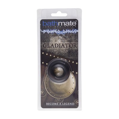 Чёрное эрекционное кольцо Gladiator - Bathmate - в Новороссийске купить с доставкой