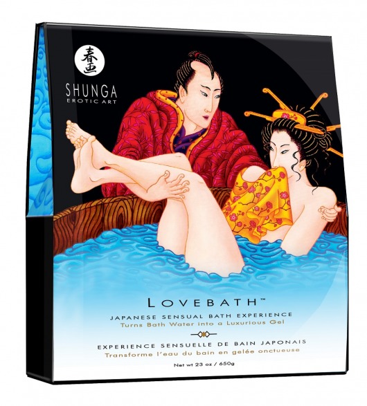 Соль для ванны Lovebath Ocean temptation, превращающая воду в гель - 650 гр. - Shunga - купить с доставкой в Новороссийске