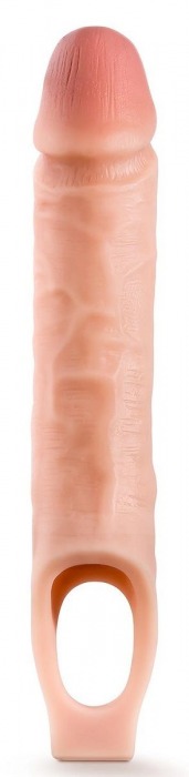 Телесная насадка на пенис 10 Inch Cock Sheath Extender - 25 см. - Blush Novelties - в Новороссийске купить с доставкой
