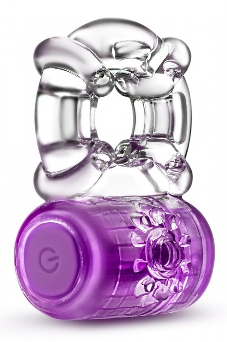 Фиолетовое эрекционное виброкольцо One Night Stand Vibrating C-Ring - Blush Novelties - в Новороссийске купить с доставкой