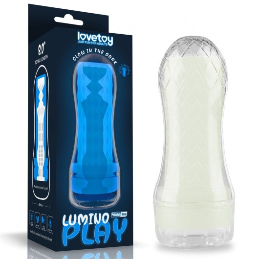 Светящийся в темноте мастурбатор Lumino Play Masturbator Pocketed - Lovetoy - в Новороссийске купить с доставкой