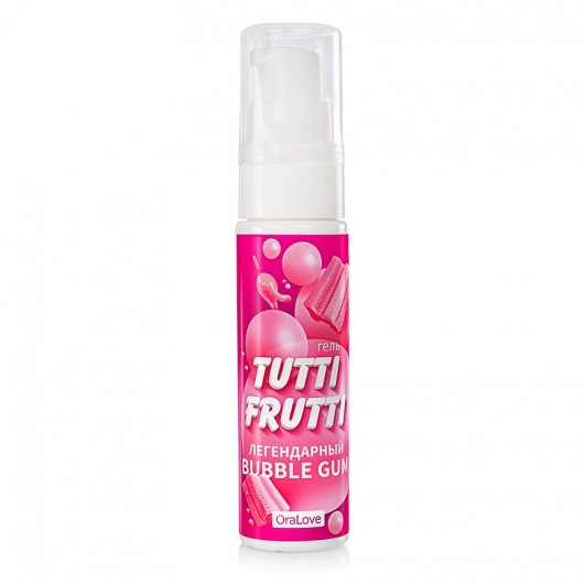 Интимный гель на водной основе Tutti-Frutti Bubble Gum - 30 гр. - Биоритм - купить с доставкой в Новороссийске