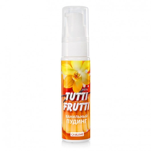 Интимный гель на водной основе Tutti-Frutti  Ванильный пудинг  - 30 гр. - Биоритм - купить с доставкой в Новороссийске