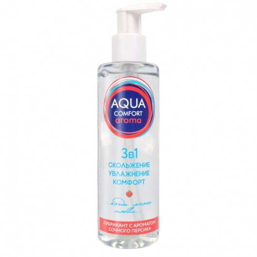 Гель-лубрикант на водной основе Aqua Comfort Aroma с ароматом персика - 195 гр. - Биоритм - купить с доставкой в Новороссийске