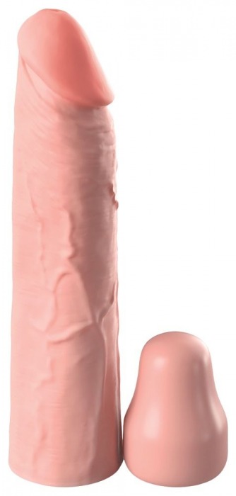 Телесная насадка-удлинитель 1 Inch Silicone X-tension - 17,8 см. - Pipedream - в Новороссийске купить с доставкой