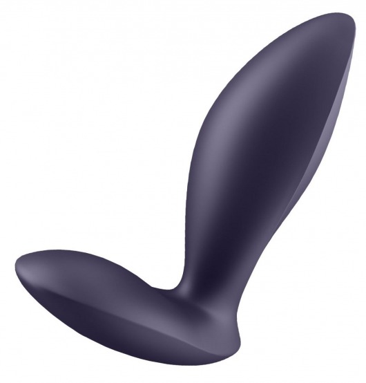 Фиолетовый анальный вибростимулятор Power Plug - Satisfyer - в Новороссийске купить с доставкой