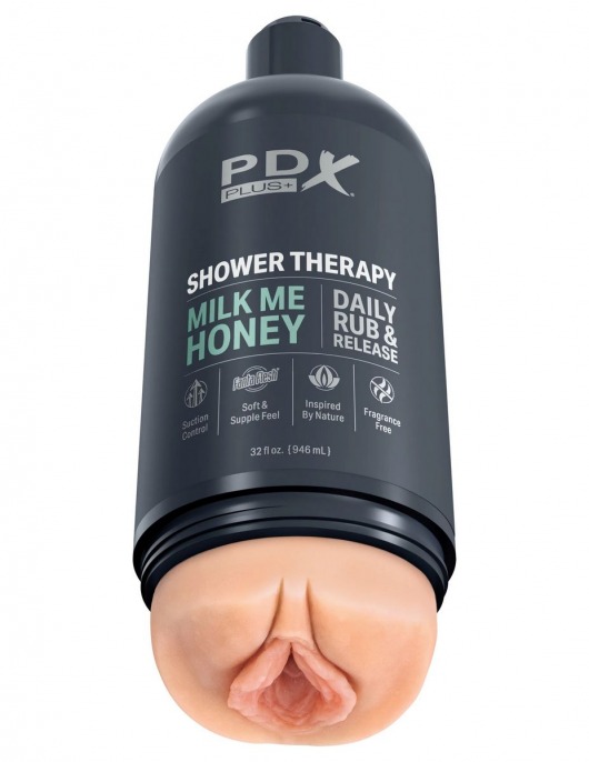 Телесный мастурбатор-вагина Shower Therapy Milk Me Honey - Pipedream - в Новороссийске купить с доставкой