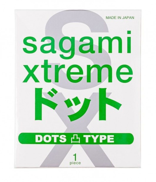 Презерватив Sagami Xtreme Type-E с точками - 1 шт. - Sagami - купить с доставкой в Новороссийске