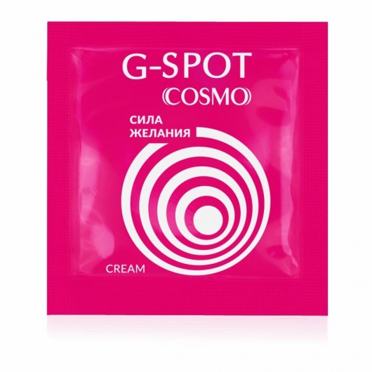 Стимулирующий интимный крем для женщин Cosmo G-spot - 2 гр. - Биоритм - купить с доставкой в Новороссийске