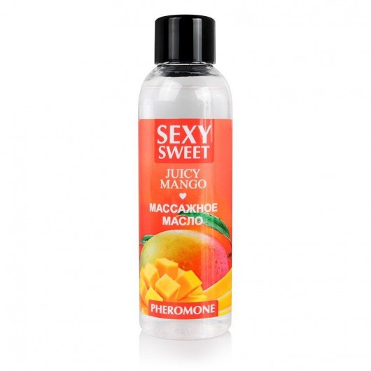 Массажное масло Sexy Sweet Juicy Mango с феромонами и ароматом манго - 75 мл. - Биоритм - купить с доставкой в Новороссийске