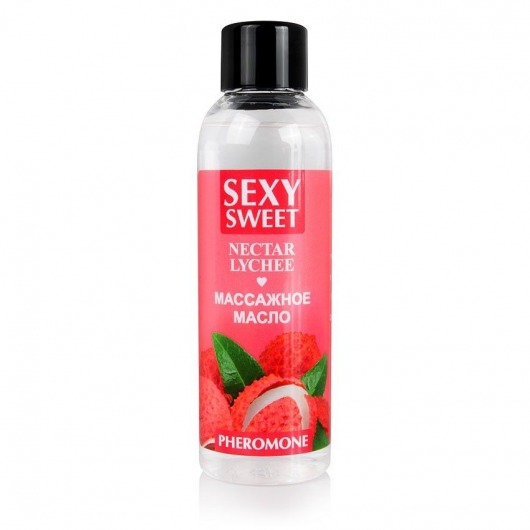 Массажное масло Sexy Sweet Nectar Lychee с феромонами и ароматом личи - 75 мл. - Биоритм - купить с доставкой в Новороссийске
