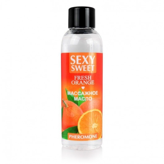 Массажное масло Sexy Sweet Fresh Orange с ароматом апельсина и феромонами - 75 мл. - Биоритм - купить с доставкой в Новороссийске