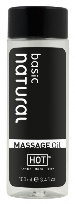 Массажное масло для тела Natural Basic - 100 мл. - HOT - купить с доставкой в Новороссийске