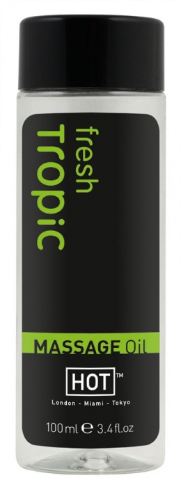 Массажное масло для тела Tropic Fresh - 100 мл. - HOT - купить с доставкой в Новороссийске