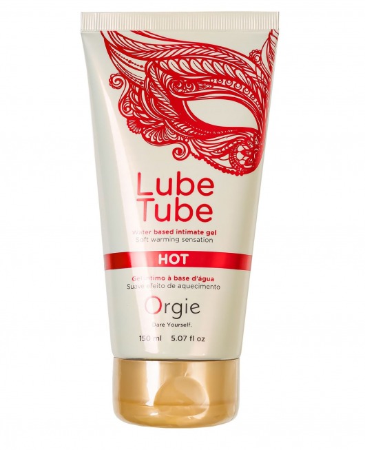 Интимный гель на водной основе Lube Tube Hot с разогревающим эффектом - 150 мл. - ORGIE - купить с доставкой в Новороссийске