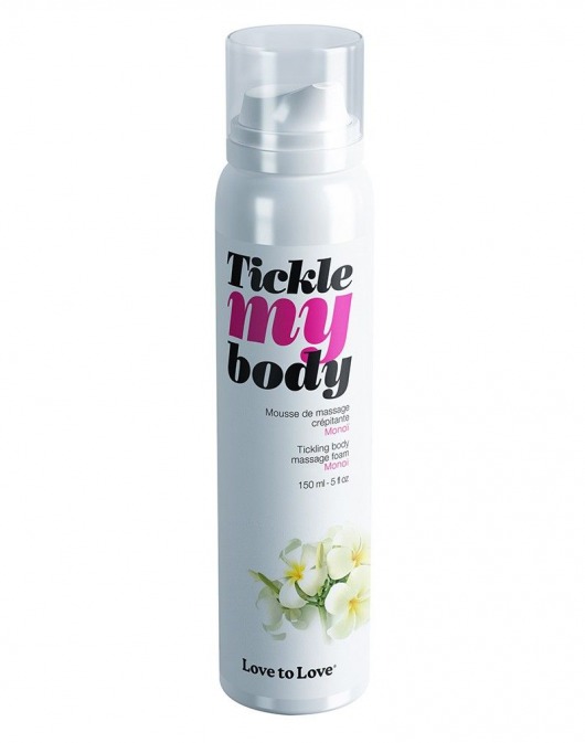 Массажная хрустящая пенка Tickle My Body Monoi с ароматом моной - 150 мл. - Love to Love - купить с доставкой в Новороссийске