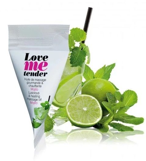 Съедобное согревающее массажное масло Love Me Tender Mojito с ароматом мохито - 10 мл. - Love to Love - купить с доставкой в Новороссийске