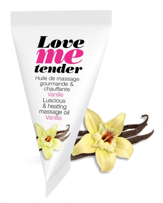 Съедобное согревающее массажное масло Love Me Tender Vanilla с ароматом ванили - 10 мл. - Love to Love - купить с доставкой в Новороссийске