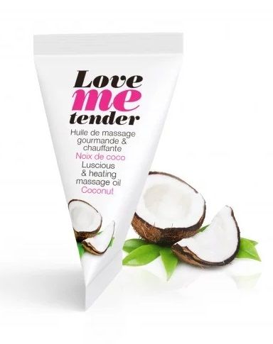 Съедобное согревающее массажное масло Love Me Tender Cocos с ароматом кокоса - 10 мл. - Love to Love - купить с доставкой в Новороссийске