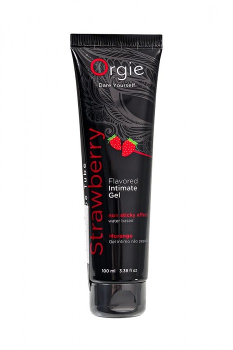 Интимный гель на водной основе Lube Tube Strawberry с клубничным вкусом - 100 мл. - ORGIE - купить с доставкой в Новороссийске