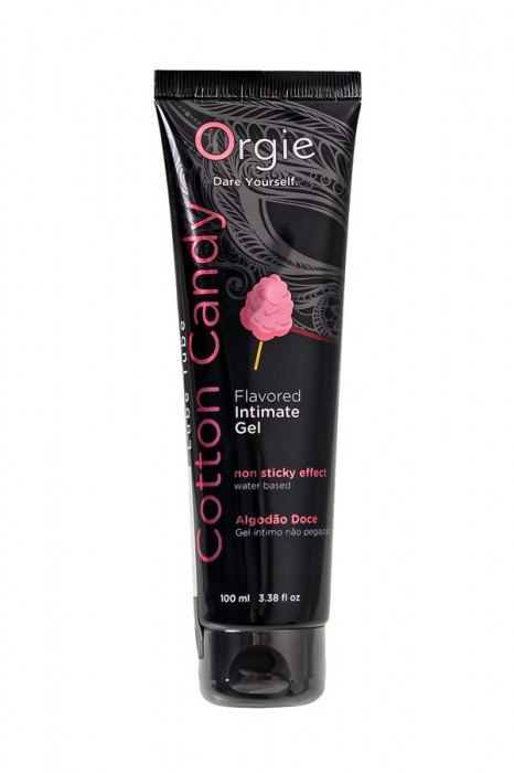 Интимный гель на водной осное Lube Tube Cotton Candy со вкусом сахарной ваты - 100 мл. - ORGIE - купить с доставкой в Новороссийске