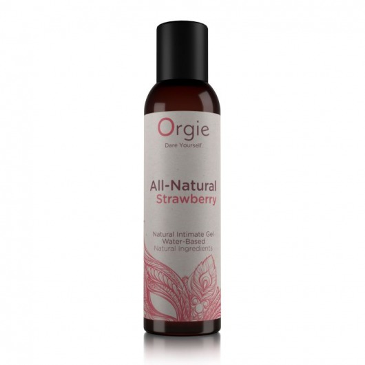 Интимный гель на водной основе All-Natural Strawberry с ароматом клубники - 150 мл. - ORGIE - купить с доставкой в Новороссийске
