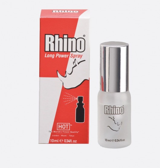 Пролонгирующий спрей для мужчин Rhino - 10 мл. - HOT - купить с доставкой в Новороссийске