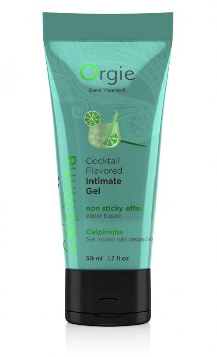 Съедобный интимный гель Orgie Lube Tube Cocktail Caipirinha - 50 мл. - ORGIE - купить с доставкой в Новороссийске