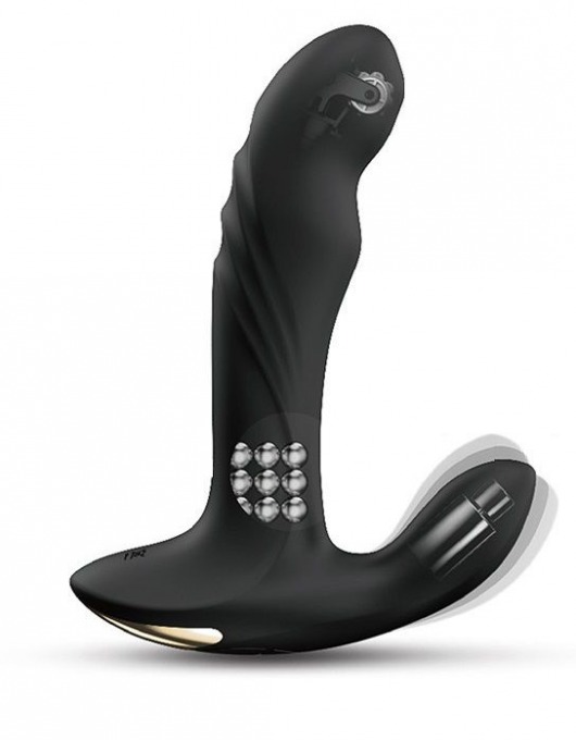 Черный вибромассажер простаты Multi P-Joy с 3 моторами - Dorcel - в Новороссийске купить с доставкой