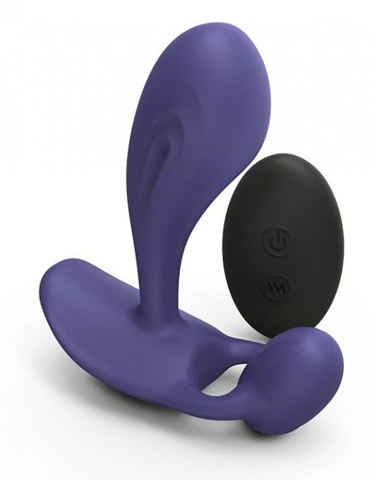 Темно-синий вибромассажер Witty P G Vibrator with Remote Control - Love to Love - в Новороссийске купить с доставкой