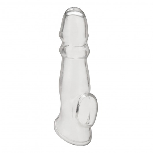 Прозрачная насадка для пениса Girthy Penis Enhancing Sleeve Extension - 17,1 см. - BlueLine - в Новороссийске купить с доставкой