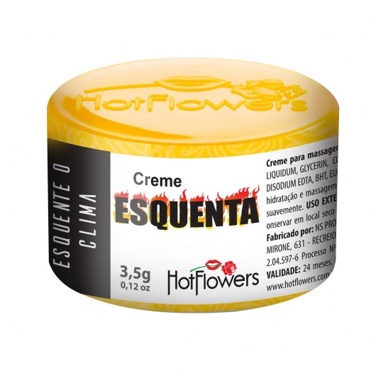 Возбуждающий крем Esquenta с разогревающим эффектом - 3,5 гр. - HotFlowers - купить с доставкой в Новороссийске