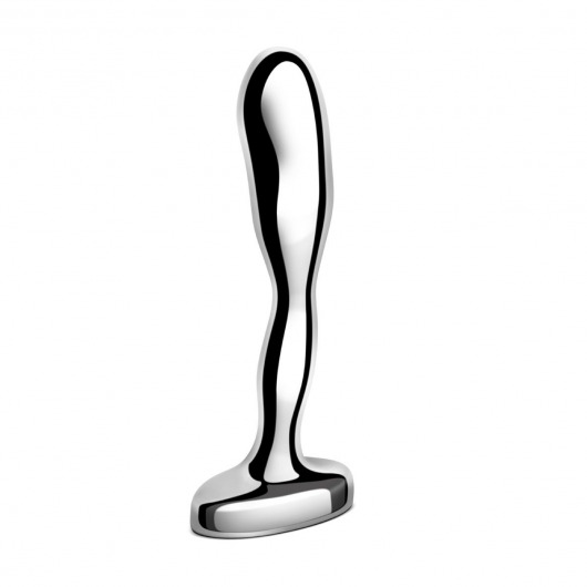 Стальной стимулятор простаты Stainless Steel Prostate Plug - 11,5 см. - b-Vibe - в Новороссийске купить с доставкой