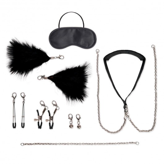 Большой эротический набор из 12 предметов Interchangeable Collar   Nipple Clips Set - Lux Fetish - купить с доставкой в Новороссийске