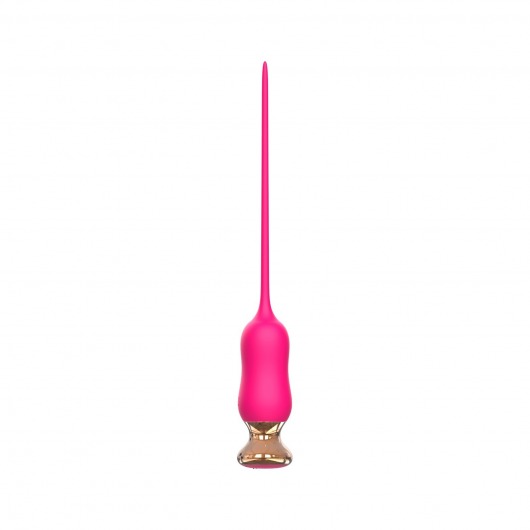 Розовый тонкий стимулятор Nipple Vibrator - 23 см. - I-MOON - купить с доставкой в Новороссийске