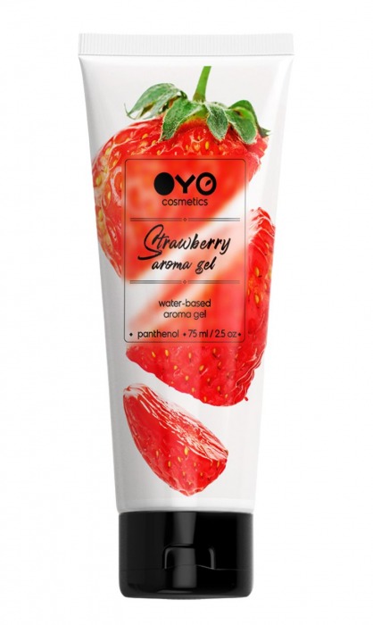 Лубрикант на водной основе OYO Aroma Gel Strawberry с ароматом клубники - 75 мл. - OYO - купить с доставкой в Новороссийске
