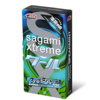 Презервативы Sagami Xtreme Mint с ароматом мяты - 10 шт. - Sagami - купить с доставкой в Новороссийске