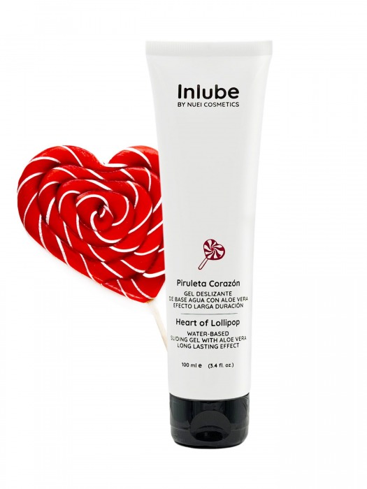 Смазка на водной основе Nuei Inlube Lollipop с алоэ вера и ароматом леденцов - 100 мл. - Nuei cosmetics - купить с доставкой в Новороссийске