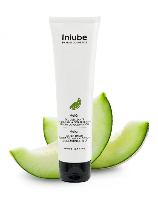 Лубрикант на водной основе Nuei Inlube с алоэ вера и ароматом дыни - 100 мл. - Nuei cosmetics - купить с доставкой в Новороссийске