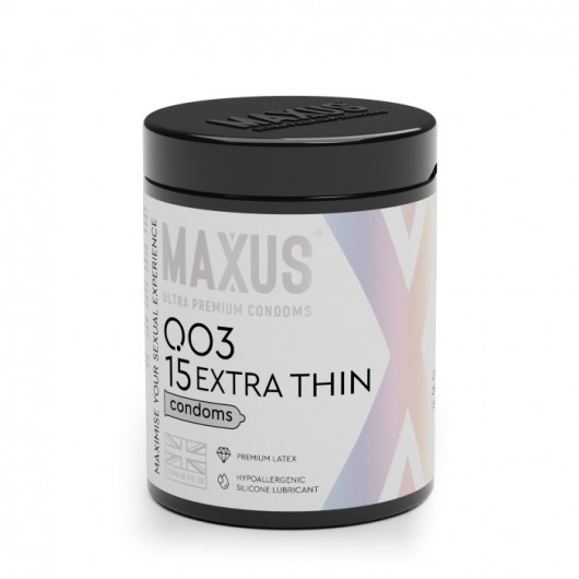Экстремально тонкие презервативы MAXUS 003 Extra Thin - 15 шт. - Maxus - купить с доставкой в Новороссийске