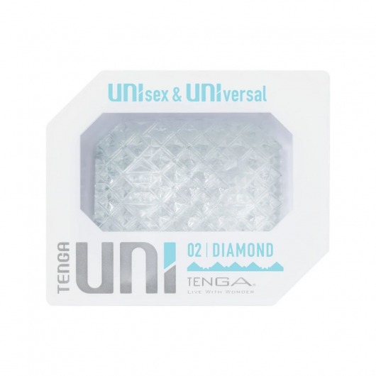 Прозрачный мастурбатор-стимулятор Tenga Uni Diamond - Tenga - в Новороссийске купить с доставкой