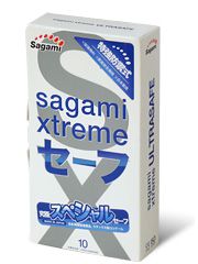 Презервативы Sagami Xtreme Ultrasafe с двойным количеством смазки - 10 шт. - Sagami - купить с доставкой в Новороссийске