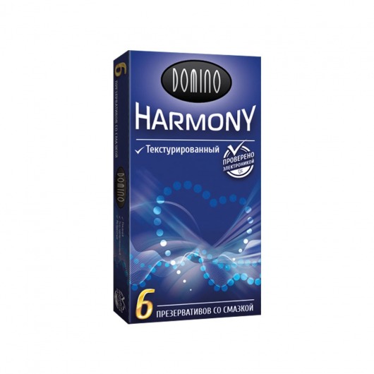 Текстурированные презервативы Domino Harmony - 6 шт. - Domino - купить с доставкой в Новороссийске