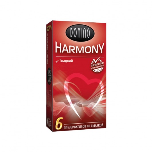 Гладкие презервативы Domino Harmony - 6 шт. - Domino - купить с доставкой в Новороссийске
