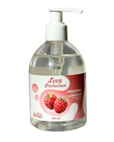 Лубрикант на водной основе Love Protection Raspberry с ароматом малины - 300 мл. - Lola Games - купить с доставкой в Новороссийске