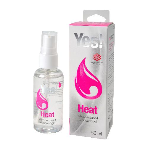 Возбуждающая силиконовая вагинальная смазка Yes Heat - 50 мл. - Sitabella - купить с доставкой в Новороссийске