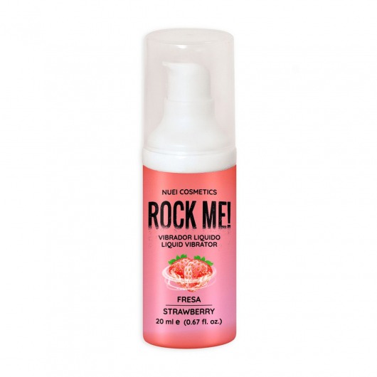 Жидкий вибратор Nuei Rock Me! с ароматом клубники - 20 мл. - Nuei cosmetics - купить с доставкой в Новороссийске