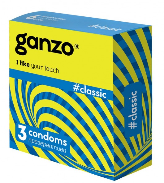 Классические презервативы с обильной смазкой Ganzo Classic - 3 шт. - Ganzo - купить с доставкой в Новороссийске