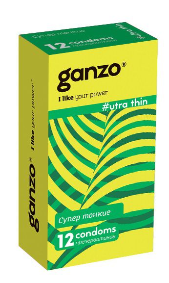 Ультратонкие презервативы Ganzo Ultra thin - 12 шт. - Ganzo - купить с доставкой в Новороссийске